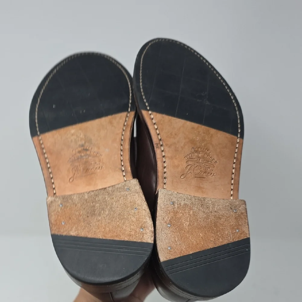 Classic Brown Leather Loafers J. Crew Superior Boots And Shoes Men's Size 6D